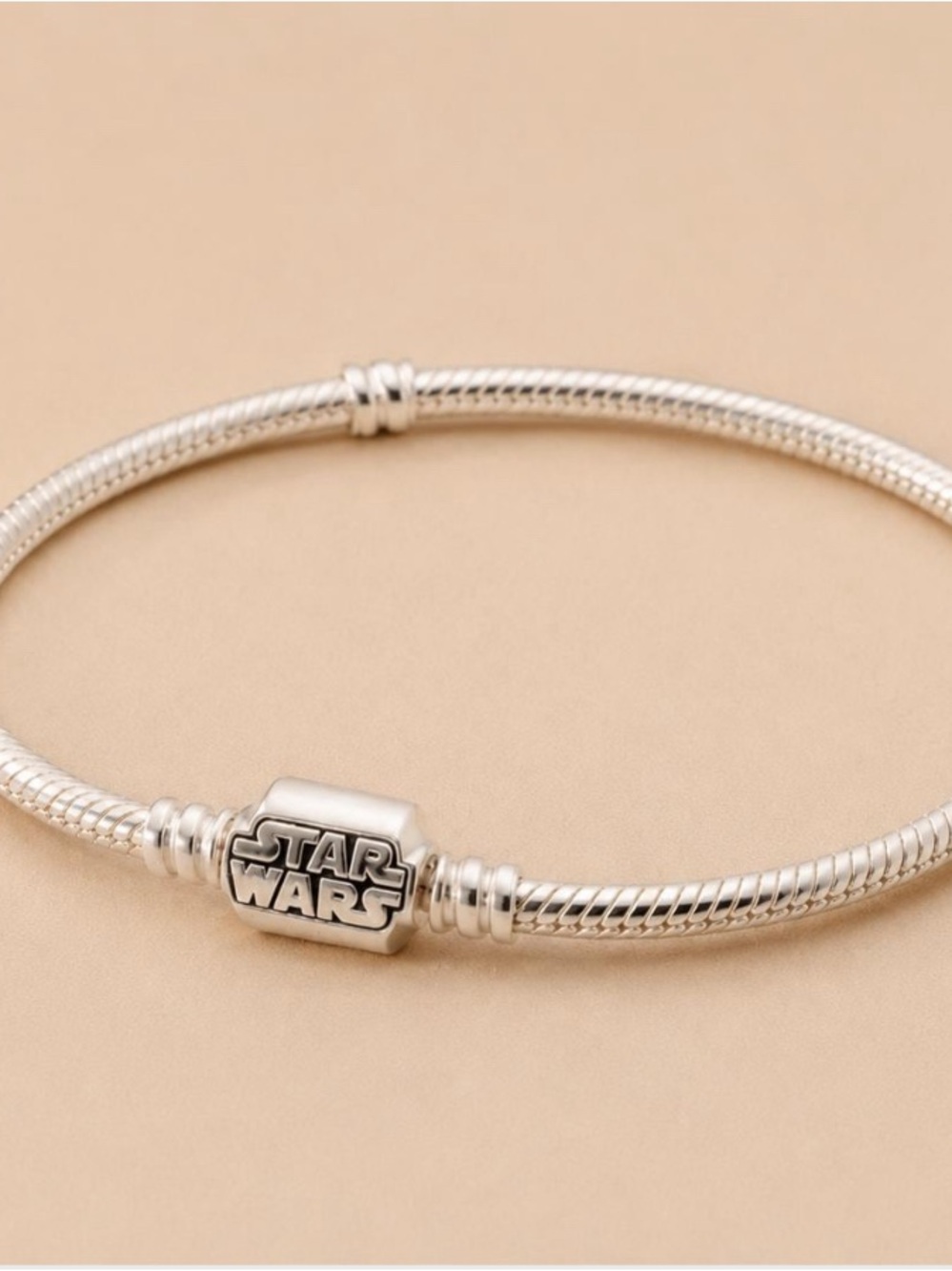 Star Wars Silver Logo Charm Bracelet